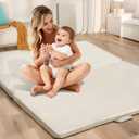 Baby Play Mat for Floor 1.2" Thick, Foldable, Waterproof, 7059 Playpen Mat, Non-Toxic, Easy to Clean, Thickened Foam Cushioned, Perfect for Tummy Time & Crawling, Babies & Toddlers
