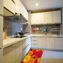 Long Kitchen Rugs Non Slip Washable Bath Mat Kitchen Runner Rug Red Orange Yellow Gerbera Flowers Water Absorption and Quick Drying Anti Fatigue Comfort Flooring Carpet 39 x 20 inch