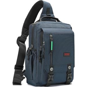 NICGID Sling Bags Chest Shoulder Backpacks, 12.5'' 13.3'' 14.1'' 15.6''Laptop Backpack Crossbody Messenger Bag Travel Outdoor (Blue)