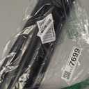 Black Shower Curtain Rod 31 to 80 Inch,1 Inch Diameter Adjustable Spring Tension Stainless Steel Telescoping Rod,Easy Install,No Rust