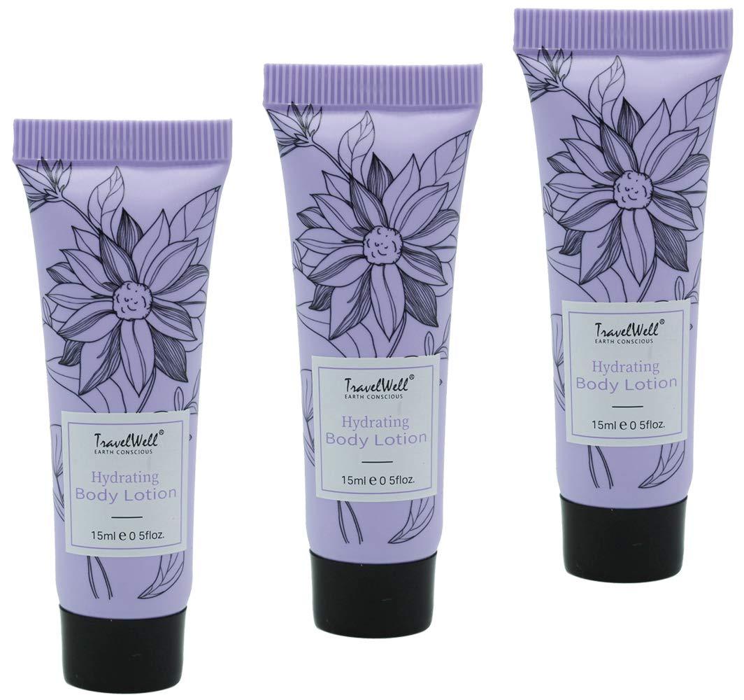 Flower Series Hotel Travel Size Lotion Bulk 0.5 Fl Oz/15ml, Individually Wrapped 200 Tubes per Box | Small Size Toiletries | Hotel Toiletries Bulk Set (0 Fl Oz (Pack of 200))