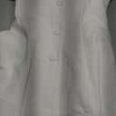 Allegra K Women's Single Breasted Coat A Line Mid-Long Peacoats Outerwear Winter Coats (White), XS