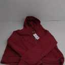 Xieerduo Womens Oversized Hoodies Fleece Sweatshirts Sweaters Burgundy XXL