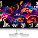 msi MPG 321URXW QD-OLED 31.5 Inch 4K UHD Gaming Monitor - 3840 x 2160 Quantum Dot OLED Panel, 240Hz / 0.03ms, 99% DCI-P3, E2, DisplayHDR True Black 400, KVM, RGB - DP 1.4a, HDMI 2.1, USB Type-C 98W