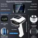 KUIIYER 1D QR 2D Barcode Scanner, Bluetooth Wireless Bar Code Scanners with Setting Keypad & LCD Screen Display & AI Voice, Handheld Barcode Reader for iPhone, Android, iPad, Tablet, Computers & POS