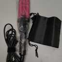 FARERY Mini Hair Crimper 3 Temperature Adjustable, 3 Barrel Curling Iron for Short Hair, Hair Waver for Women Beach Waves, 1/2 Inch Travel Size, Dual Voltage, Pouch Bag