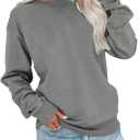 Orchidays Womens Casual Crewneck Sweatshirts Long Sleeve Cute Tunic Tops Loose Fitting Pullovers (Medium)
