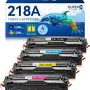 218A 218X Toner Cartridges 4 Pack 3301fdw with Chip Compatible Replacement for HP 218A 218X Color LaserJet Pro MFP 3301cdw 3201dw 3301sdw Printer W2180A W2180X High Yield (Black Cyan Yellow Magenta)