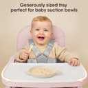 3-in-1 Portable Baby High Chair for Babies and Toddlers, Convertible Easy Clean Infant Foldable Highchair with Adjustable Legs & Dishwasher Safe Tray, Pink