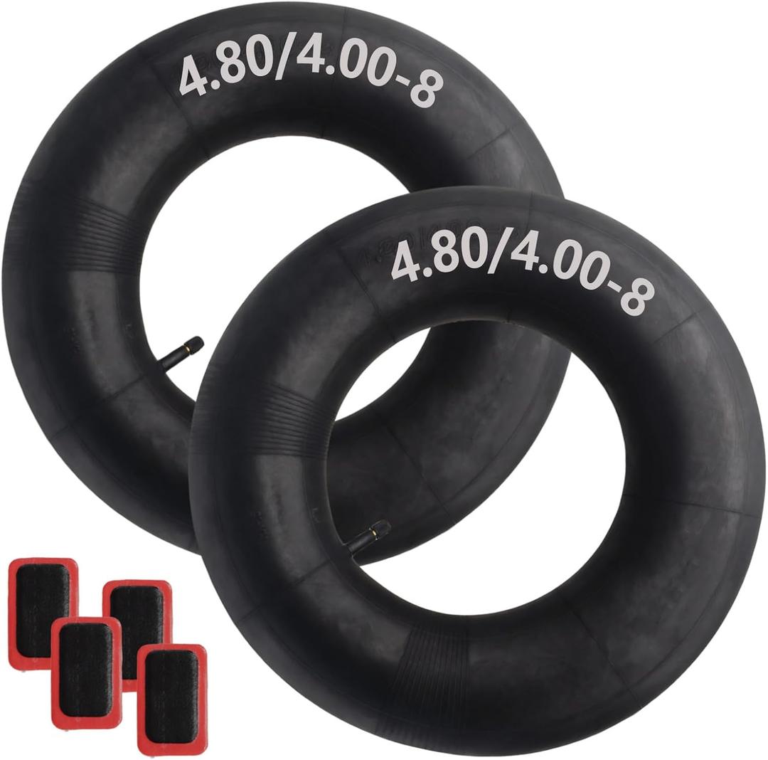 Wheelbarrow Tire Inner Tube Size 4.80 By 4.00-8 For Replacement Pack of 4