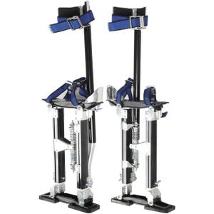 15-23 Inch Aluminum Alloy Drywall Stilts with Black for Working at High Places (Black,15-23 Inch)