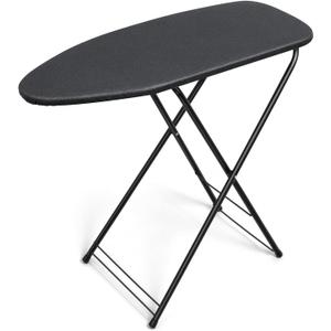 Duwee 13"35" Ironing Board Small with Heat Resistant Cover,Folding Compact Ironing Board,Light Weight,Easy to Storage,Black