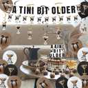 2 x Espresso Martini Bow Birthday Party Decorations, A Tini Bit Older Espresso Banner, Cake Topper, Olive Espresso Balloons, Satin Ribbon Bow Decor for Martini Themed Party, Martini Bachelorette Party