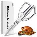 Plys Poultry Shears, Kitchen Scissors for Food, Japanese All Purpose Heavy Duty for Chicken Wing/Bone, Meat, Quail, Fish, Turkey, Vegetables, Stainless Steel Cooking Aid Scissors, Dishwasher Safe