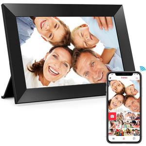 Frameo 10.1 Inch WiFi Digital Picture Frame, 1280x800 HD IPS Touch Screen Photo Frame Electronic, 32GB Memory, Auto-Rotate, Wall Mountable, Share Photos/Videos Instantly via Frameo App from Anywhere (1 Pack)