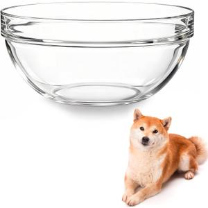 Replacement Glass Bowl for Feoyoho 7.2in Feeder Stand  60.9 oz / 7.5 Cups (Replacement Only), Dishwasher & Microwave Safe