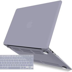 IBENZER Compatible with Old Version MacBook Air 13 Inch Case (2010-2017 Release). Models: A1466 / A1369, Plastic Hard Shell Case with Keyboard Cover for Mac Air 13, Lavender Grey, A13LVGY+1