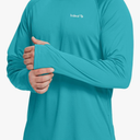 baleaf Men's Sun Protection Hoodie Shirt UPF 50+ Long Sleeve UV SPF T-Shirts Rash Guard Fishing Swimming Lightweight, Medium