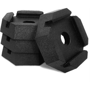 SnapPad Xtra RV Leveling Pads - Permanent Jack Stabilizers for RVs - 5" Square Leveling Jack Pads for LCI Leveling System - Heavy Duty Replacement for Blocks - Made in The USA (Square 5 4-Pack)