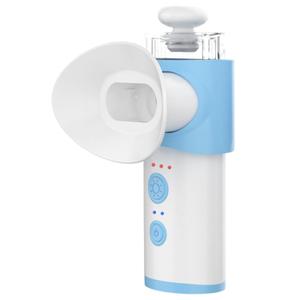 Eye Steamer for Dry Eye - Vowleike Portable Heated USB Nano Eye Mist Sprayer with Warm Compress for Dry Eyes & Stye Relief, Rechargeable Eye Drops Steamer for Home, Office & Travel, Light Blue