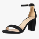 Ankis Heels for Women Open Toe Ankle Strap Chunky Heel Sandals 2.75 Inch, Size: 7,5