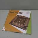 Juegoal Wooden 4 Players Shut The Box Dice Game, Classics Tabletop Version and Pub Board Game, 12 inch