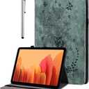 Case for All-New Amazon Fire HD 10 and 10 Plus Tablet (13th/11th Generation, 2023/2021 Release) 10.1", Multi-Angle Flip PU Leather Cover with Stylus Holder for Fire HD 10 2023 Case, Green (Fire HD 10 13th Generation 2023/2021)