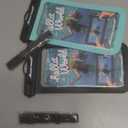 Hiearcool Waterproof Phone Pouch, IPX8 Waterproof Phone Case for iPhone 17/16/15/14 Pro Max, Cell Phone Dry Bag for Beach & Cruise Essentials, Touch Screen, Lanyard Included, 2 Pack (Fits Up to 8.9) (1 Black & 1 Green)