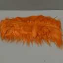 Tatuo 71 x 3 Inch Orange Faux Fur Trim for Hood Shaggy Fur Fabric Faux DIY Craft Garland Fluffy Strip for Winter Slippers Slides Xmas Gnomes Beard Santa Claus Hair Dwarf Cosplay Costume