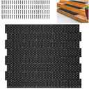 tonchean 8 Pack Aluminum Stair Treads,30 x 3.75 Inch Non Slip Stair Nosing