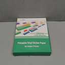 Gwybkq Glossy Printable Vinyl Sticker Paper for Inkjet Printer 150 Sheets 8.5"x11" Adhesive White Labels Decal Papers