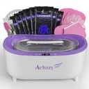 Paraffin Wax Machine for Hands and Feet, 5000ml Professional Wax Warmer with Temperature Control, Smart Heating, Stainless Steel Inner Pot, Moisturizing Hot Wax Bath with Refills for Skincare (Purple)
