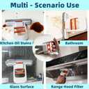 Mini Foldable Desktop Mop, Sponge Wet & Dry Mop, Portable Lazy Self-Squeeze, No Hand Wash for Bathroom, Kitchen, Desktop, Glass, Living Room, Car (2-Pack+6 Pads+3 Hooks)