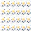Ensenior 24 Pack 6 Inch LED Recessed Ceiling Light, Dimmable, 2700K-5000K 5CCT, 1200LM 12W 120V, High Brightness Canless Wafer Downlight - ETL&FCC&IC