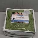 BYSURE Jersey Knit Queen Sheet Set 6 Pieces, Stretch Super Soft and Wrinkle-Free Bed Sheets, Spandex Blend with 18-inch Deep Pocket, Sage Green