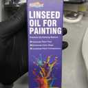 Linseed Oil for Painting, Refined Linseed Oil 100ml, Oil Paint Thinner and Medium for Artists, Enhance Paint Flow and Add Transparency & Natural Gloss for Blending and Glazing
