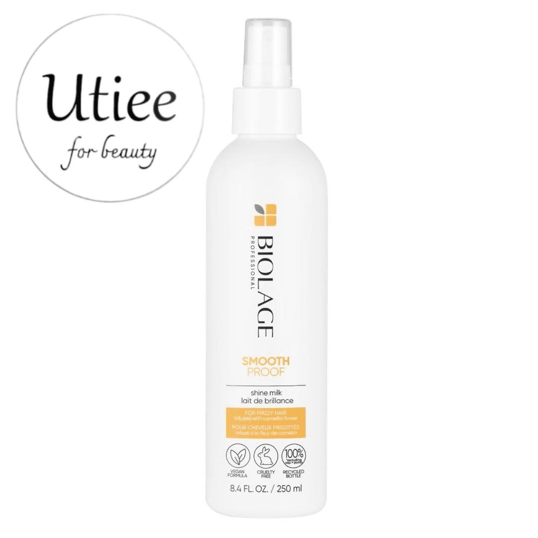 Biolage Smooth Shine Milk - Smoothing Leave-In Spray, Adds Shine, Reduces Frizz, Lightweight Hold, Styling Primer, Vegan & Paraben-Free (8.5 Fl Oz (Pack of 1))