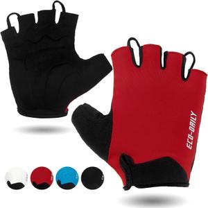 Cycling Gloves for Men Women Padded Mountain Bike Gloves Lightweight Half Finger Gloves Anti-Slip Shock-Absorbing for MTB Road Biking Fitness, Large