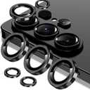 5 x Ferilinso Camera Lens Protector for Samsung Galaxy S26 Ultra, Metal Aluminum Alloy, Unbreakable Protection, Phone Case Friendly, Camera Cover Film Accessories Screen Protector Tempered Glass, Black