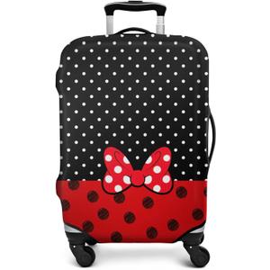 Luggage Protector Suitcase Cover Travel Suitcase Cover Baggage Covers Fit 25-28 Inch Red Bow