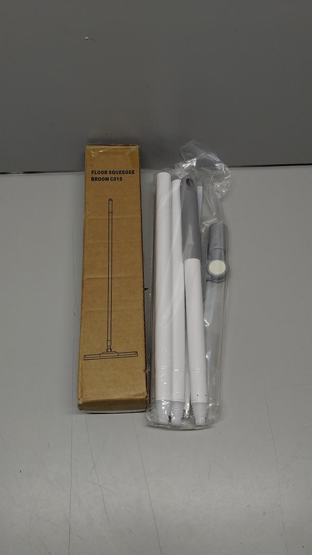 Squeegee Broom for Floor Shower Squeegee with Long Handle Rubber Wiper for Bathroom Tile Shower Glass Car Window Deck Patio Cleaning