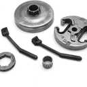 537291602 3/8 Clutch Drum Rim Sprocket Cover Bearing Kit with 7 teeth, Replacement for Jonsered CS 2250 CS 2255, Replacement for Husqvarna Chainsaw 455 455 Rancher 460 460 Rancher 461