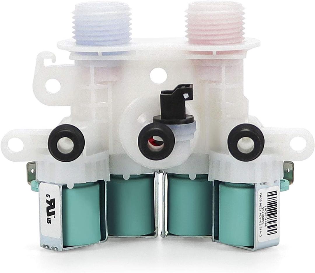 UPGRADEDW11165546 W10758828 Washer Water Inlet Valve - Compatible with Maytag &Whirlpool Washing Machine wm0642hw wm0642hw mah7500aww,mvwb765fw0 mvw6230hw2 Replace#w11096267