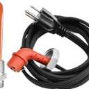 Diesel Engine Block Heater Assembly Heating Unit with Cable Cord Fits for 1995-2003 F150 F250 F350 F450 Super Duty & Other Fo-rd V8 7.3L Vehicles Replace F7TZ-6A051-AA 120V 1000W 3/4" NPT