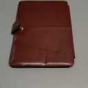 MOSISO Case Compatible with MacBook Air 13.6 inch M4 M3 M2 2025-2022 /Air 13 M1 2022-2018 /Pro 13 inch M2 M1 2025-2016, PU Leather Portfolio Protective Stand Cover, Brown