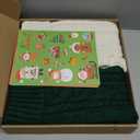 Dalzom 4Pcs Personalized Christmas Stockings with Leather Patches Custom Name, 18 Premium Large Knitted Christmas Stockings for Kids, Family, Holiday and Fireplace Party Decoration (Burgundy, Ivory, Green, Flaxen)