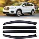 Window Rain Guards for 2019-2025 Subaru Ascent, Window Visor Guard Vent Wind Shade Deflector Rain Shield Protector Sun Visor for 19-25 Ascent,Tape-on/Outside-Mount, 4PCS