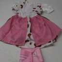 SIZGAROOT Cowgirl Costume for Girls with Hat Halloween Party Dress Up (7-8 Years, Pink)