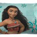 Disney Moana Reversible Pillowcase Standard Size 20x30 in - Soft Microfiber Bedding Features Moana, HEI HEI & Pua, Machine Washable (Official Disney Product) - Jay Franco