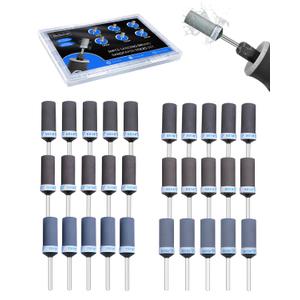 30PCS Sanding Drums for Dremel Rotary Tools Accessories, Sanding Bits Kit for Dremel Sanding Bands with 1/8 inch Shank, Sandpaper Sticks Set for Plastic Wood Metal Grinding Polishing 400-2000 Grit